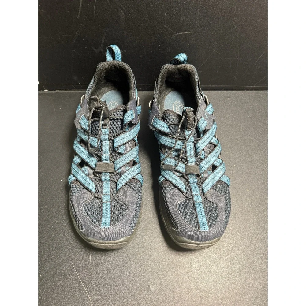 Chaco Outcross Evo 1 Mens Blue Gray Mesh Water Hiking Shoes Size 12 J104767
